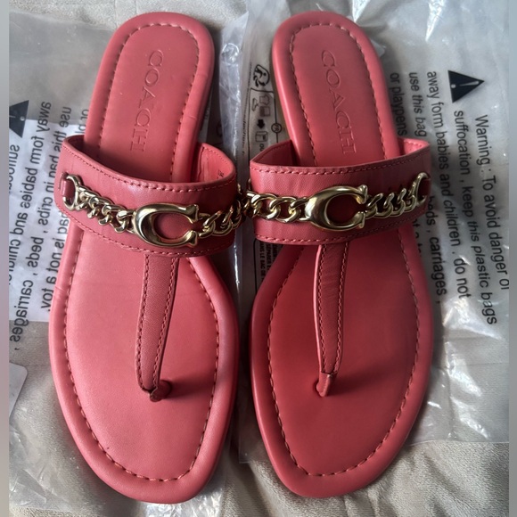 Coach Women's Thong Sandals - Picture 2 of 6